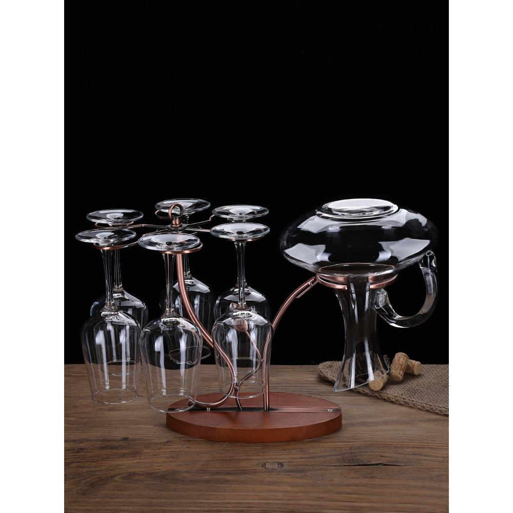 新款醒酒器架红酒杯架创意红酒架摆件葡萄酒杯架高脚杯架创意摆件