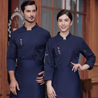 Синий фартук, водонепроницаемый лонгслив