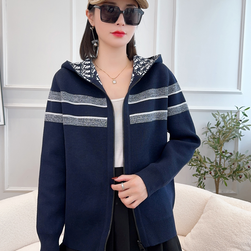 老花双面开衫外套男女款