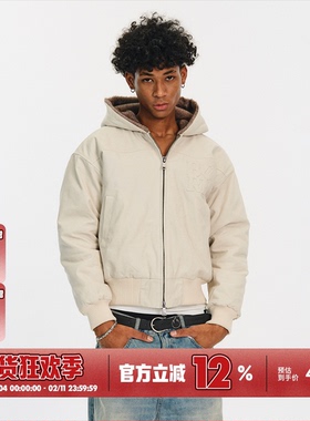 BURNIN*座山雕夹克男秋冬休闲宽松cleanfit简约保暖外套上衣百搭
