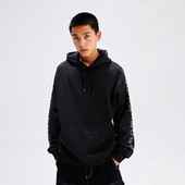 印花连帽卫衣男冬季 BURNIN 熊猫烧香帽衫 宽松潮流超火套头外套