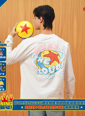 BURNIN*Disney/迪士尼 Pixar Toy Story合作系列云朵长袖T恤