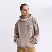 帽衫 BURNIN 「97’series」磨损方片logo洗水做旧连帽卫衣情侣装
