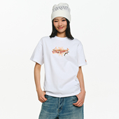 T恤男女同款 BURNIN 落日百合横排LOGO短袖 基础圆领休闲宽松上衣潮