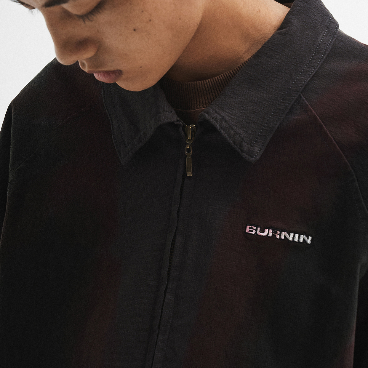 迷幻状态翻领工装夹克