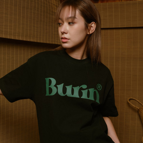 BURNIN正胸口融合LOGO短袖T恤