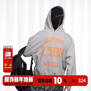 BURNIN 「2503」幻影logo撞色轮胎印连帽卫衣男女重磅宽松上衣秋