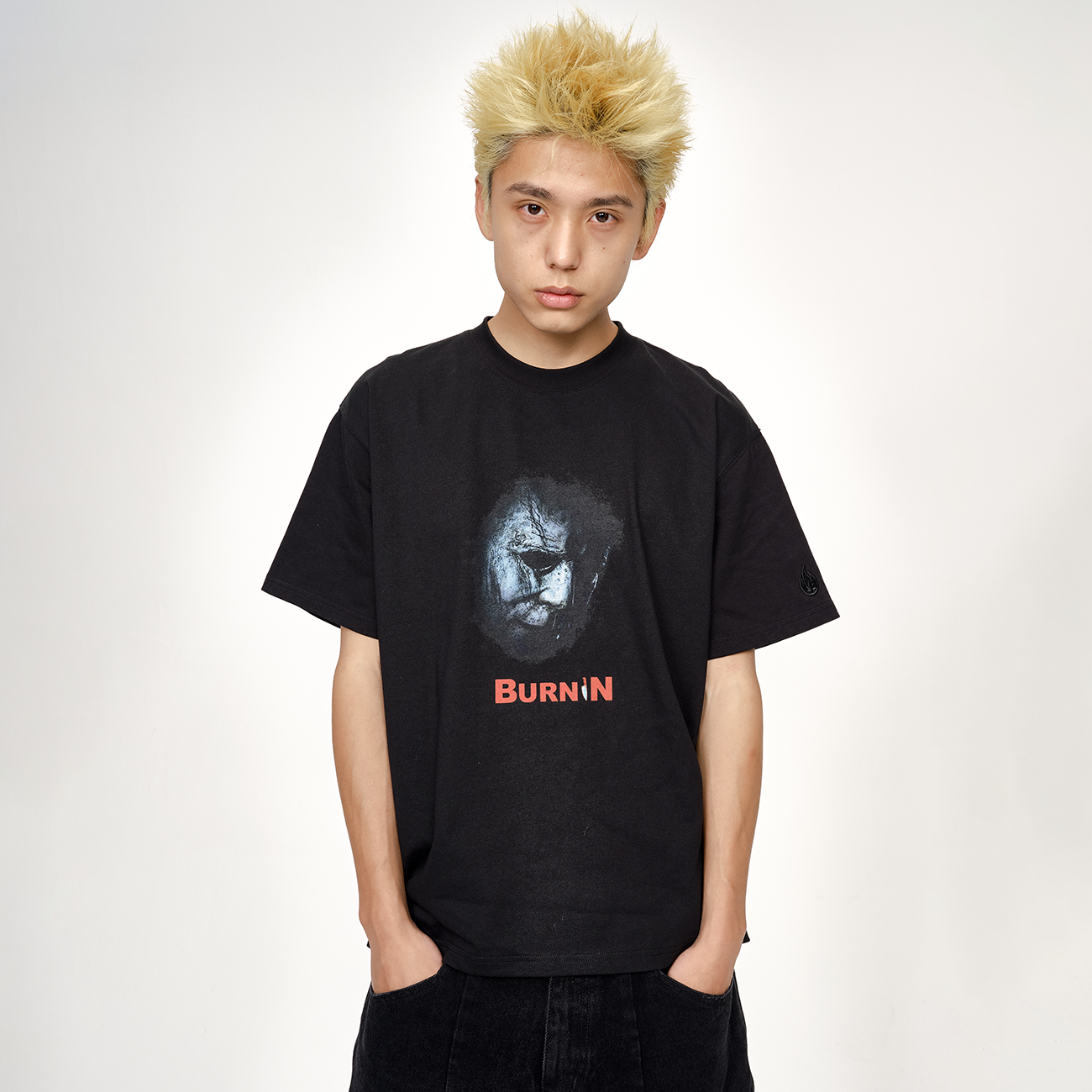 BURNIN*「燃情岁月」“月光光心慌慌”短袖T恤经典基础短袖体恤衫