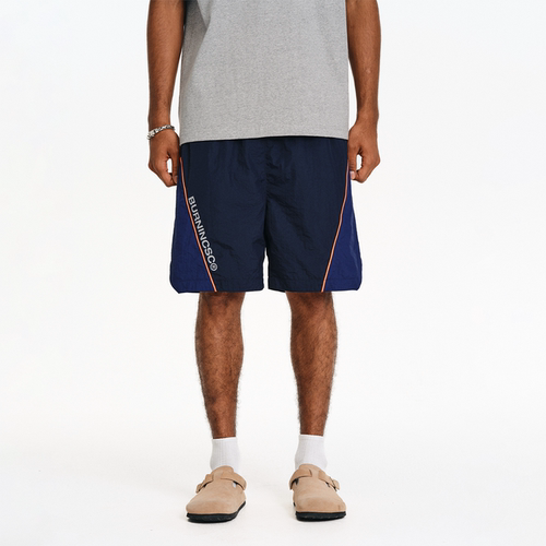 拼接撞色运动短裤男夏美式街头