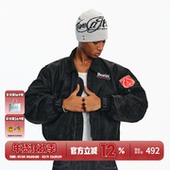 BURNIN 融合LOGO徽章MA1飞行夹克男冬季 bomber保暖街头外套百搭潮