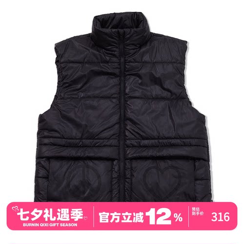 BURNIN*PEACE&LOVE充棉马甲