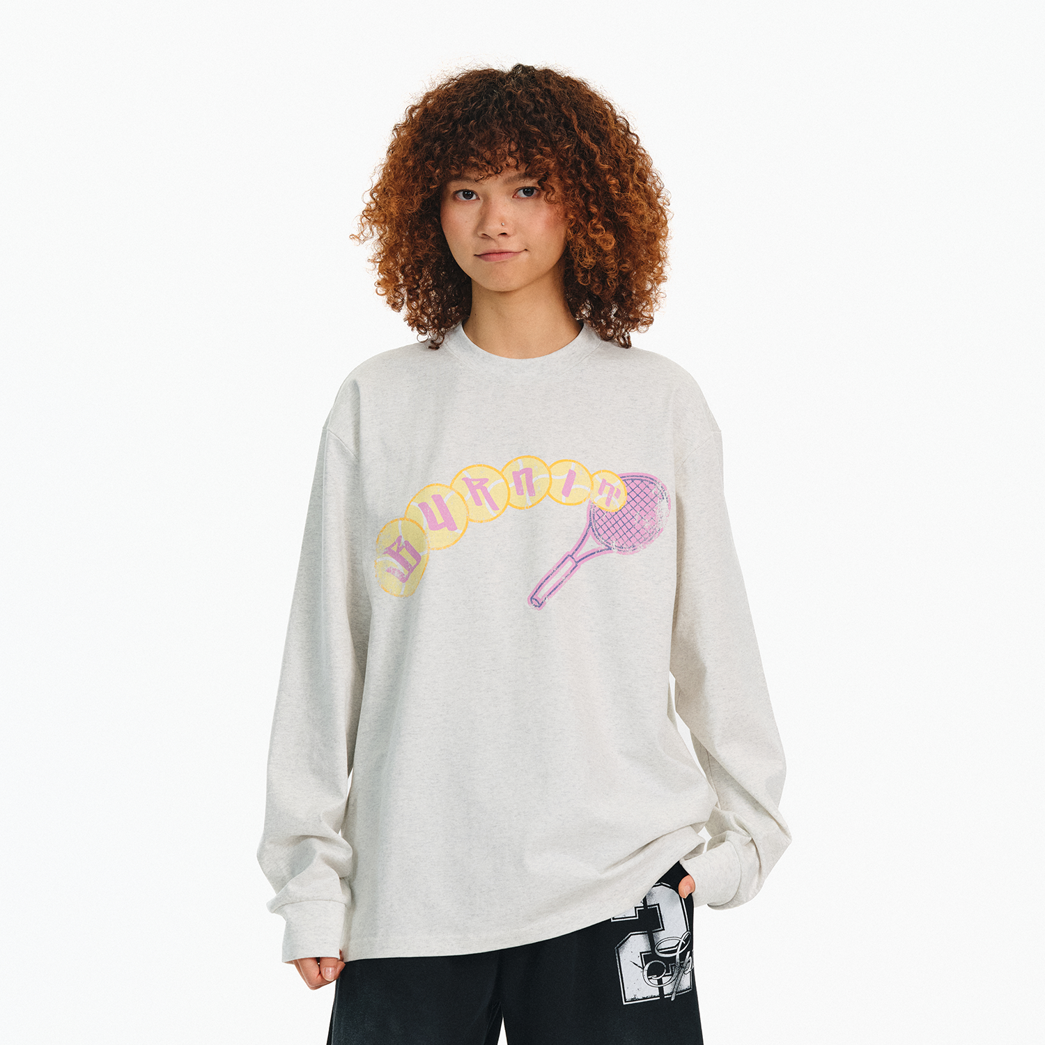 火苗网球长袖T恤男女秋冬运动