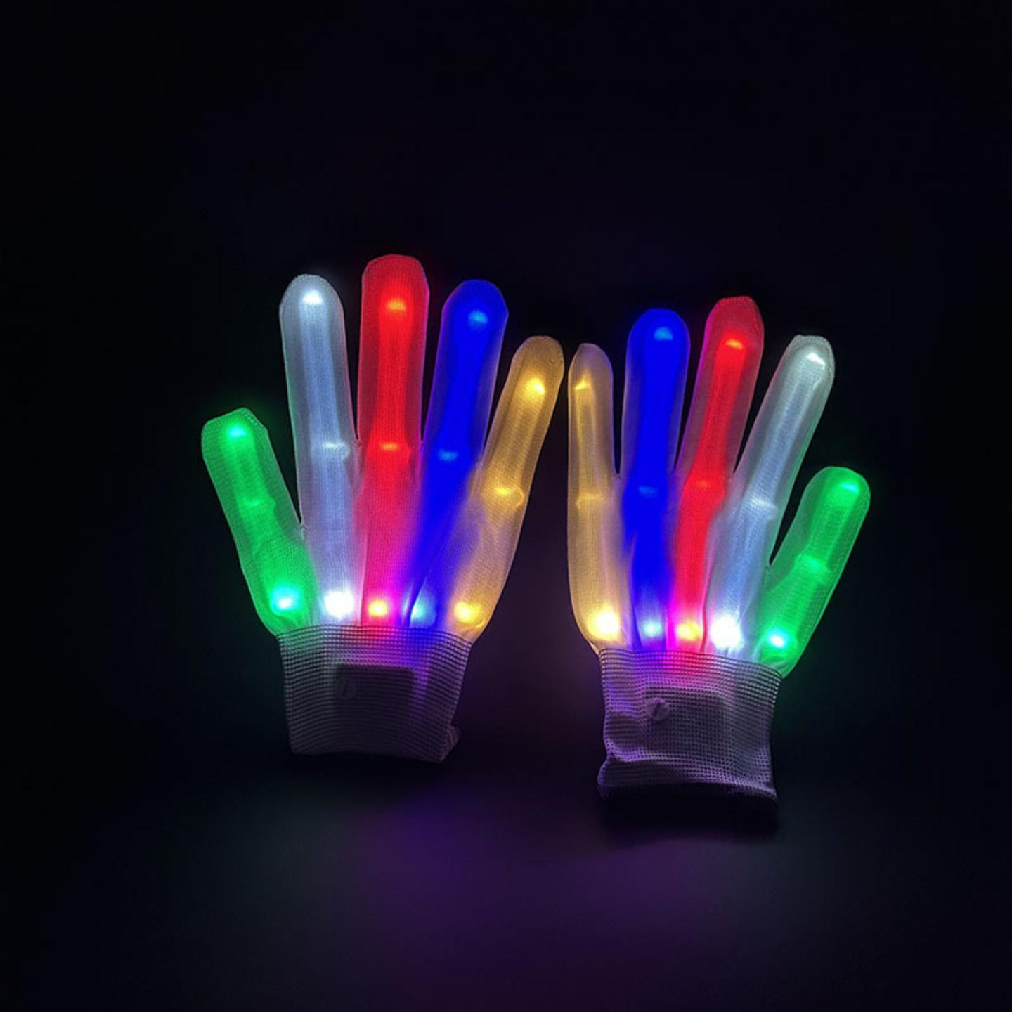 发光手套针织万圣节圣诞节七彩
