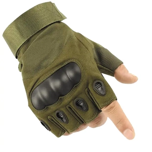 战术手套O记半指手套户外骑行格斗黑鹰男防滑户外运动训练手套