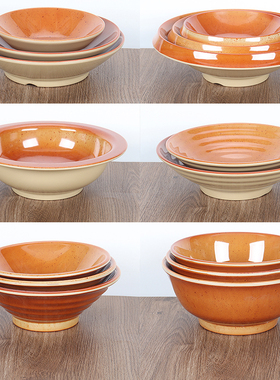 密胺仿瓷商用复古面碗加厚汤粉碗面馆专用螺蛳粉拌面馄饨麻辣烫碗