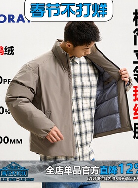 WEDENBORG【安心白鹅绒+东丽Toray保暖防泼水立领短款羽绒服男冬