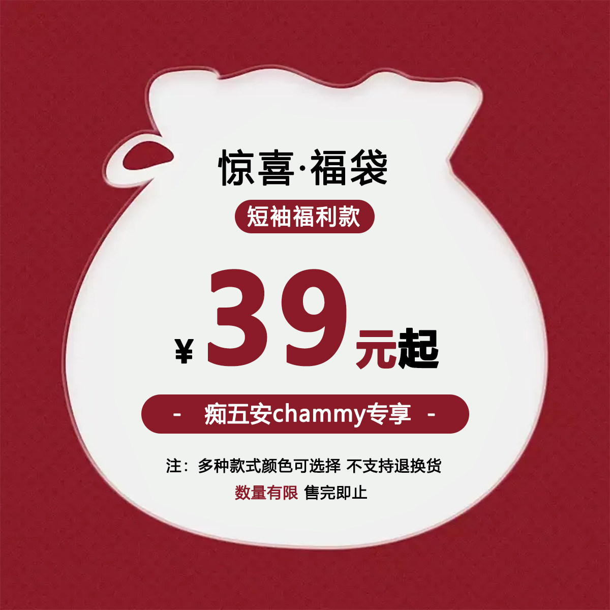 【痴五安chammy专属】WEDENBORG 年中秒杀短袖福袋 精选合集