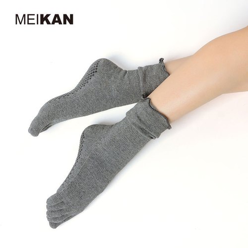 花边瑜伽五指袜专业防滑