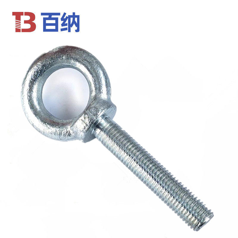 镀锌吊环螺丝国标加长吊环螺栓碳钢圆环螺钉 M6M8M10M12M14M16M20图片