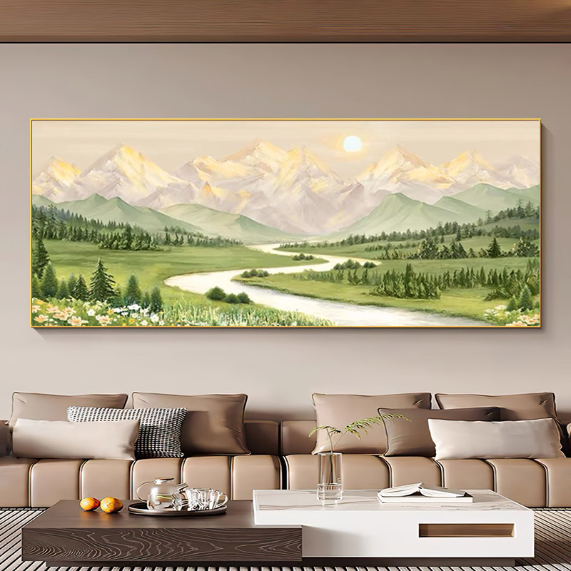 亚麻画布简约丙烯颜料diy手绘