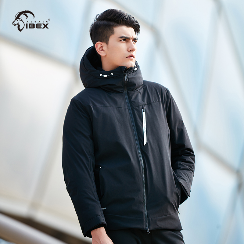 岩羚羽绒服男士夹克时尚蓬松度