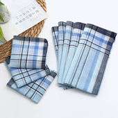 全棉薄款 纯棉手帕经典 格子手巾西装 40cm男士 装 饰口袋巾擦汗巾手绢