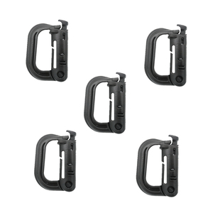 户外机能拓展登山扣弹簧D扣战术锁背包安全扣按压式挂扣辅助挂件