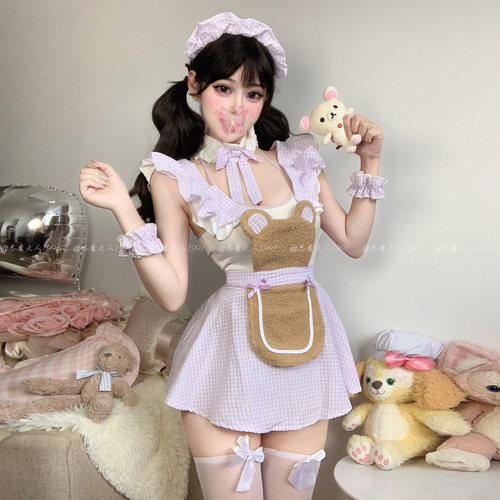 情趣纯欲小熊女仆制服性感睡衣女