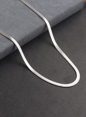 欧美简约锁骨链男女潮钛钢不掉色