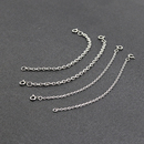 双弹弓扣钛钢细链条首饰延长链o字椭圆链条配件diy手工装 饰链条