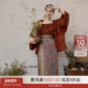 听旬扶桑早秋汉服女原创改良敦煌风宋制旋裙日常通勤穿背心对襟衫