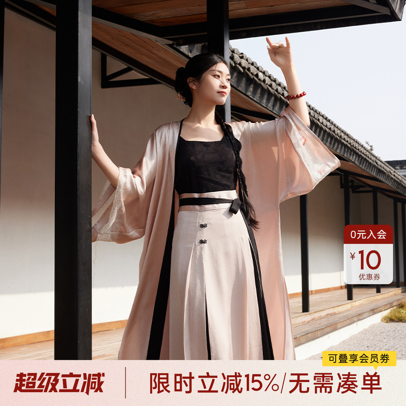 听旬新中式原创改良汉服套装女
