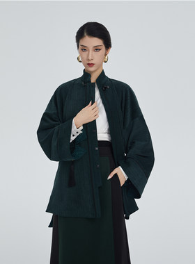 流苏薄呢半裙女汉服听旬日常通勤