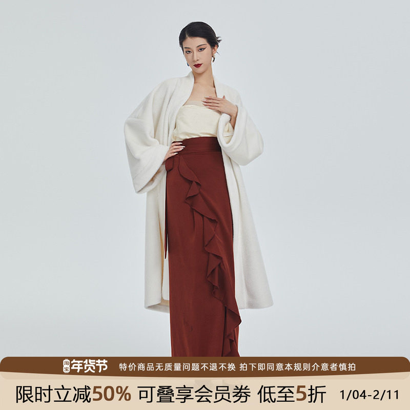 听旬绛雪春秋新款原创国风汉服改良旋裙明制对襟直袖长衫宽松保暖,女装/女士精品,汉服套装,淘宝优惠券,粉丝福利购,淘宝优惠卷