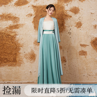 听旬隔扇春秋新品汉服女改良长衫原创日常穿百搭通勤唐制十二破裙