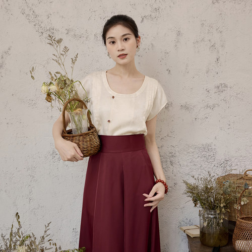 听旬朱明汉服女夏季新款