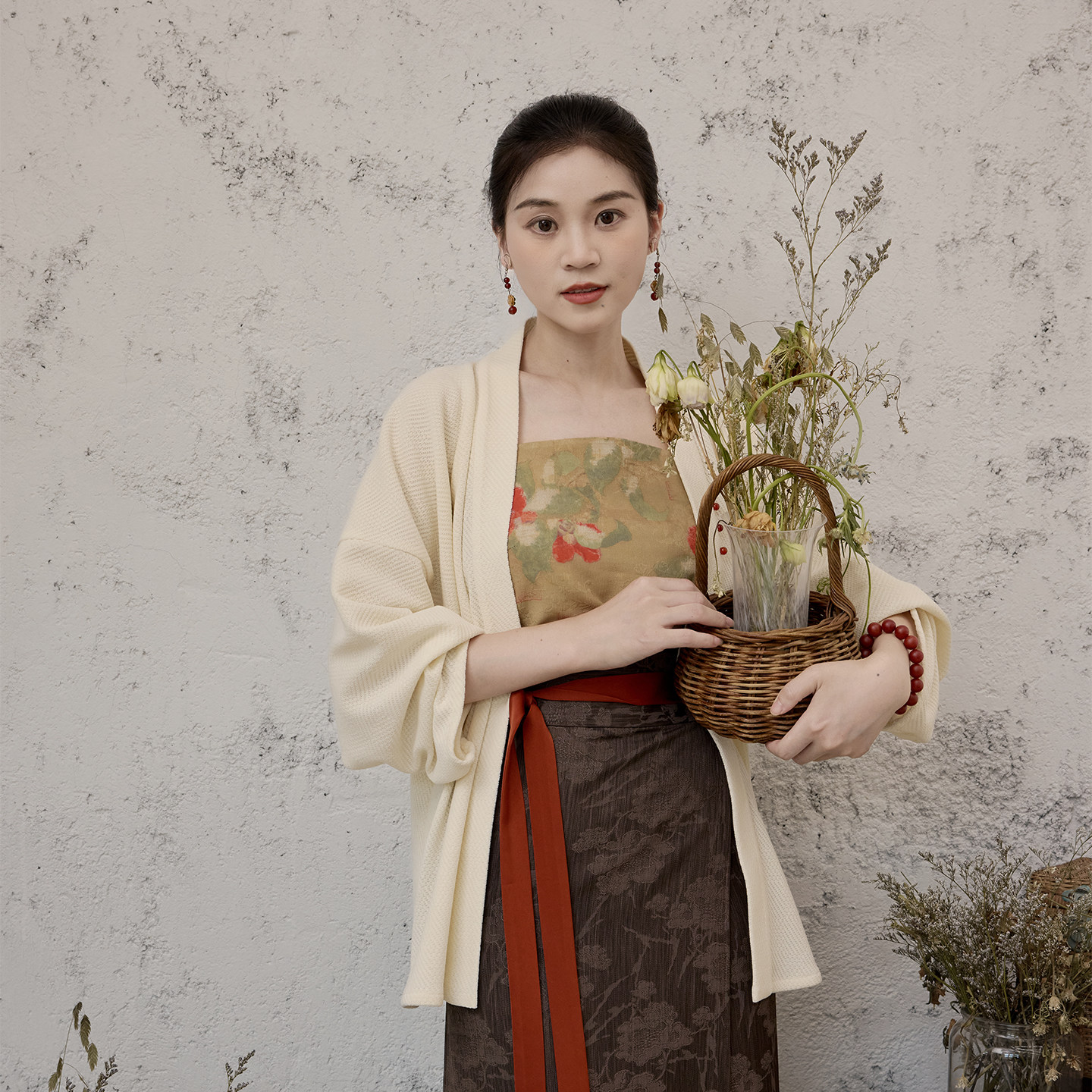 听旬三秋中式通勤改良汉服套装图片