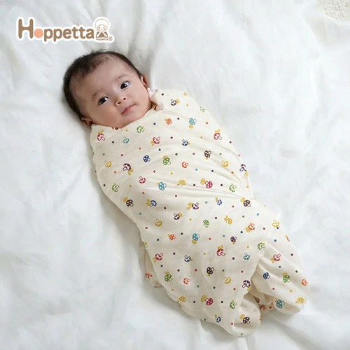 hoppetta全棉双层纱布巾包巾