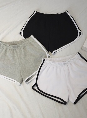 Sports casual elastic wide leg shorts 运动休闲弹力阔腿短裤女