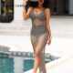 Sleeveless Long Hollow Cover Swimwear Beach Out Dress