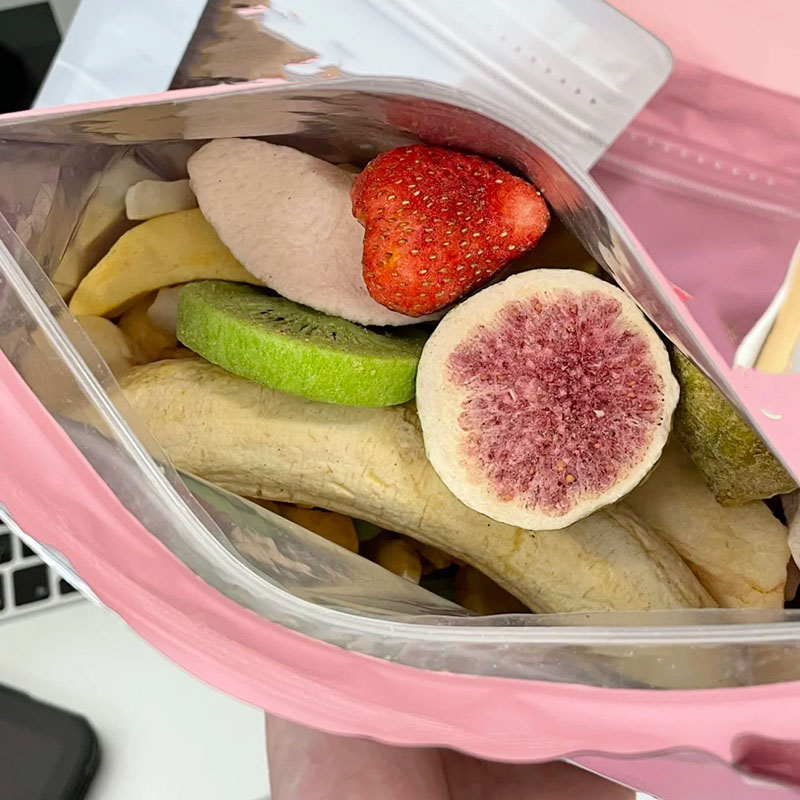 谁能拒绝?一大包9种冻干水果草莓苹果香蕉脆混合水果零食休闲小吃