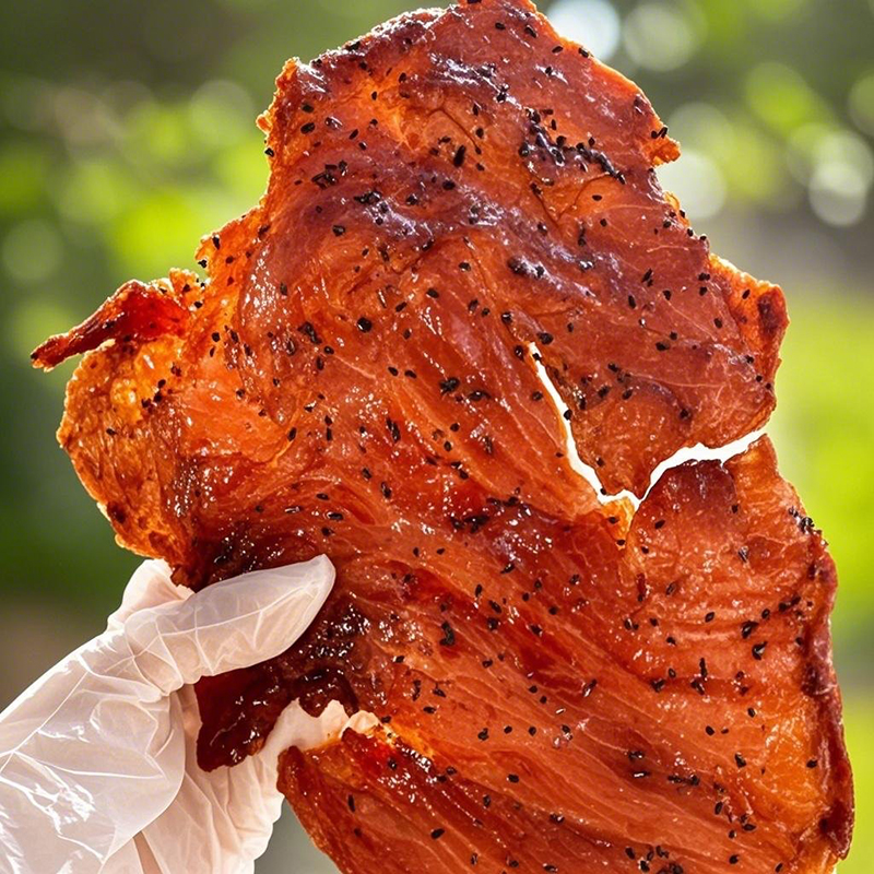 哇好大一片！原切手撕猪肉脯