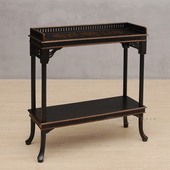 彩绘 卡洛斯双层台 外销家具 梳妆台 欧式 沙发边几 大厅玄关