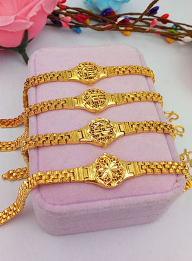 时尚风仿真手表久不掉色假黄金