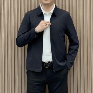 商务休闲行政男士 轻薄弹力夹克男防晒服皮肤衣净版 外套 新品 春夏季