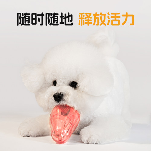 么哇TPR漏食藏食磨牙耐咬玩具