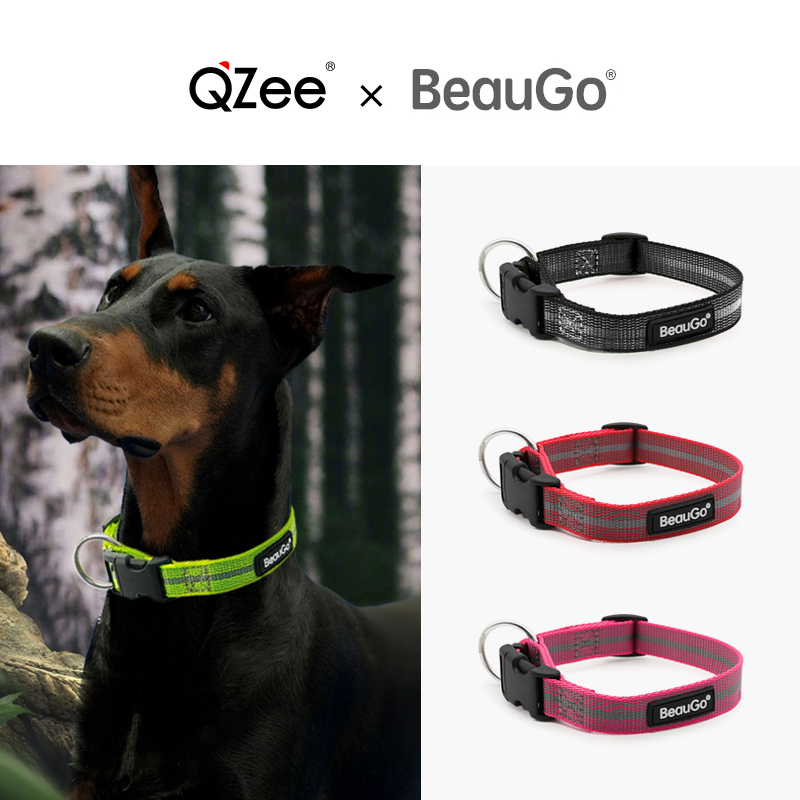 BeauGo狗狗项圈尼龙卡扣快拆脖圈