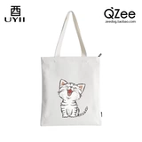 Оригинальный шоппер с молнией, сумка для выхода на улицу подходит для мужчин и женщин