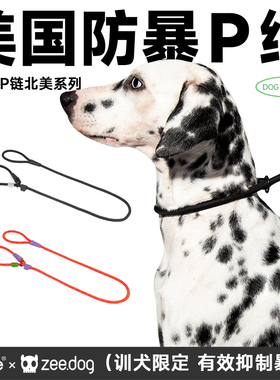QZee训犬P链zeedog狗狗防爆冲牵引绳小中大型犬金毛柯基训哈士奇