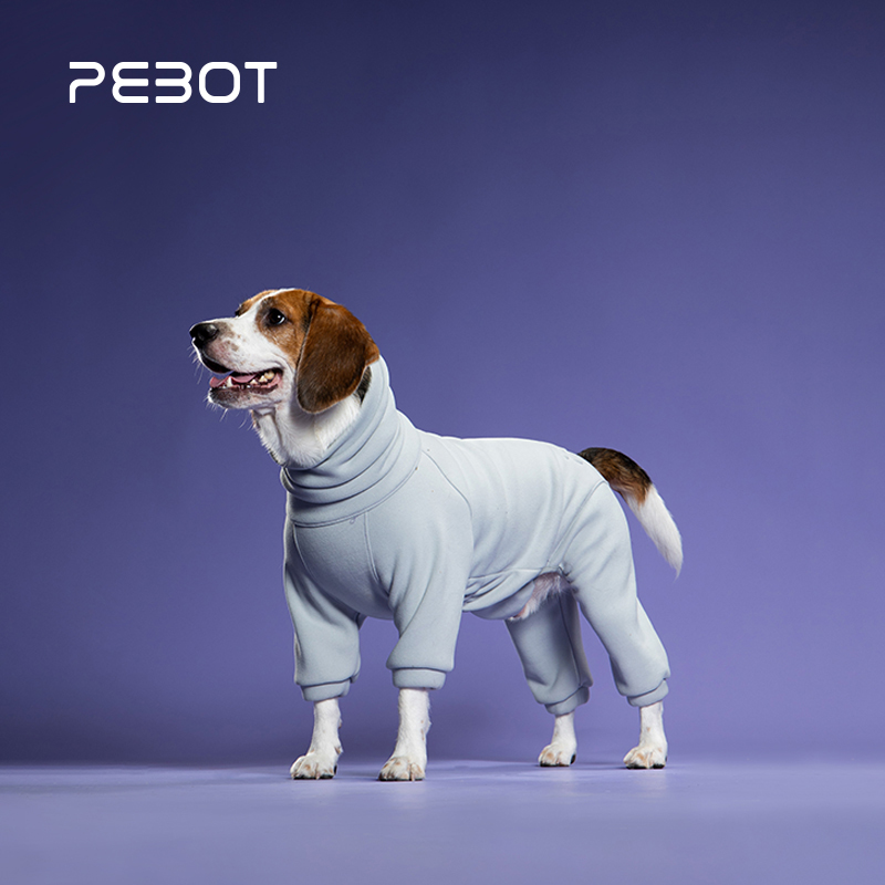 PEBOT狗衣服超厚双层暖绒四脚衣